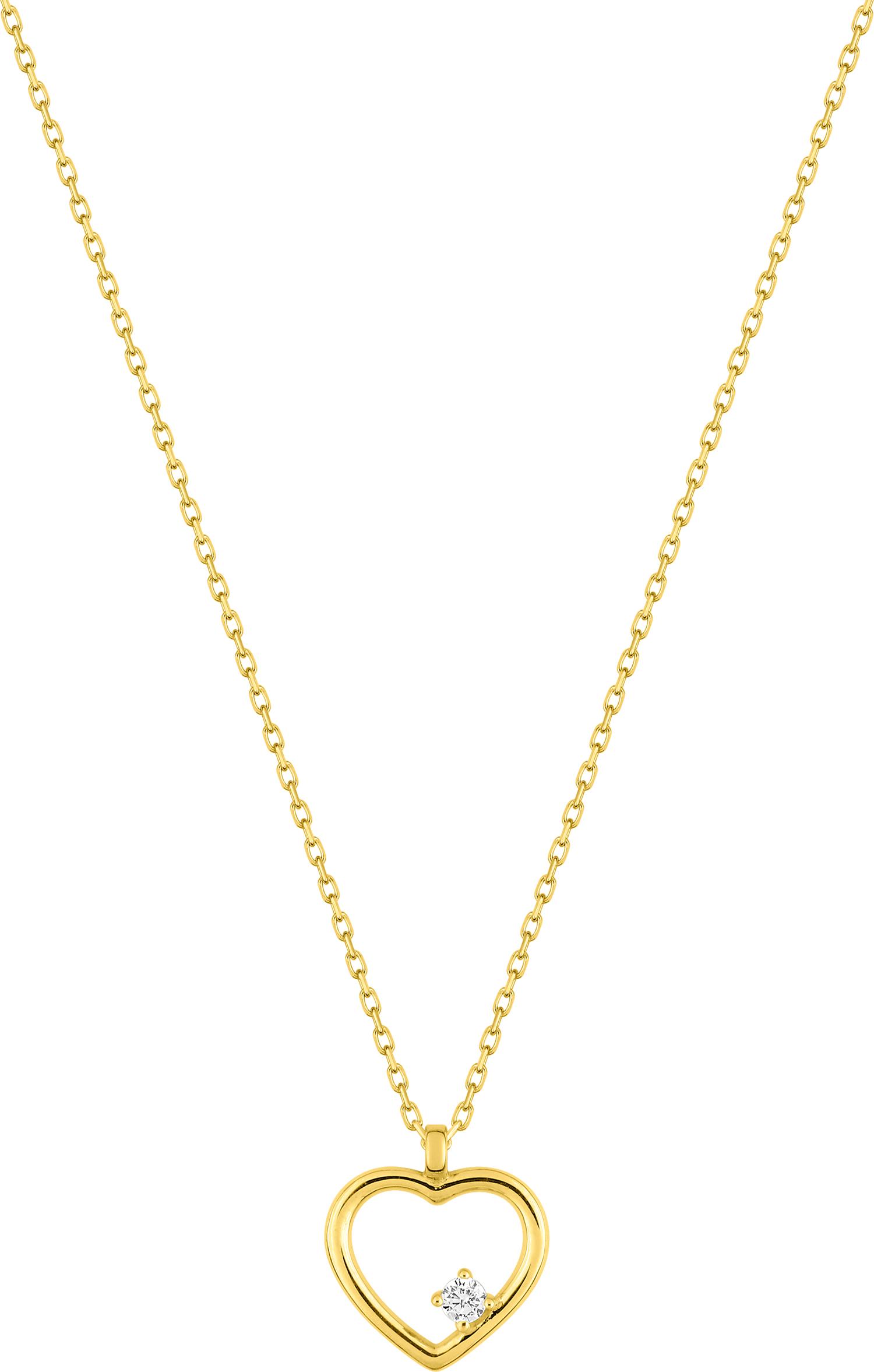 Bijou en or 375 avec oxyde de zirconium