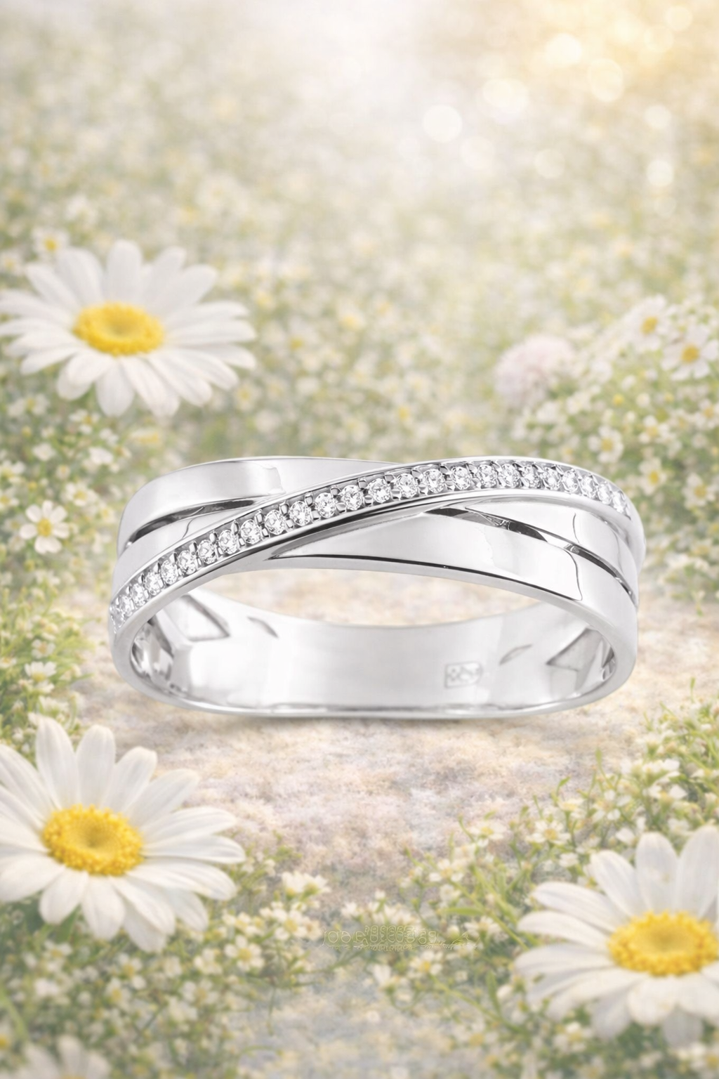 Bijou en or 375 avec oxyde de zirconium