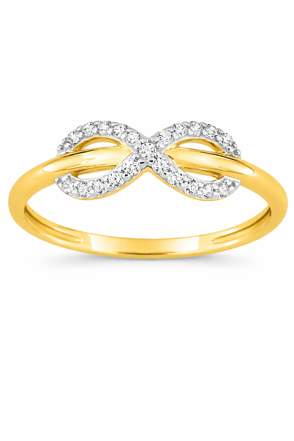 Bijou en or 375 avec oxyde de zirconium