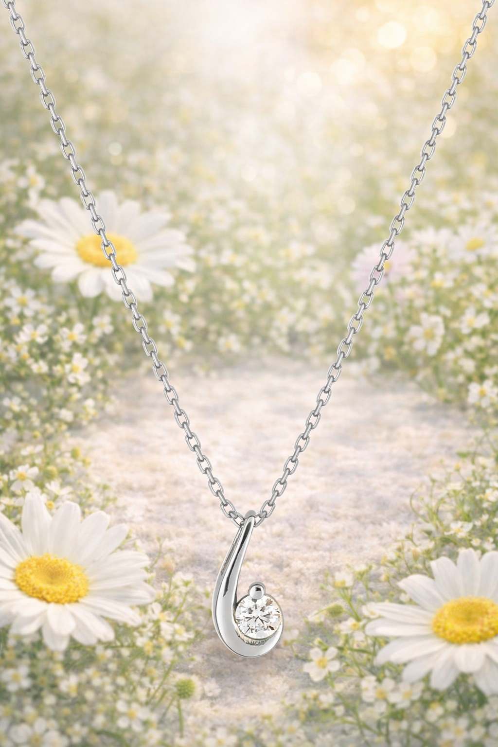 Bijou en or 375 avec oxyde de zirconium