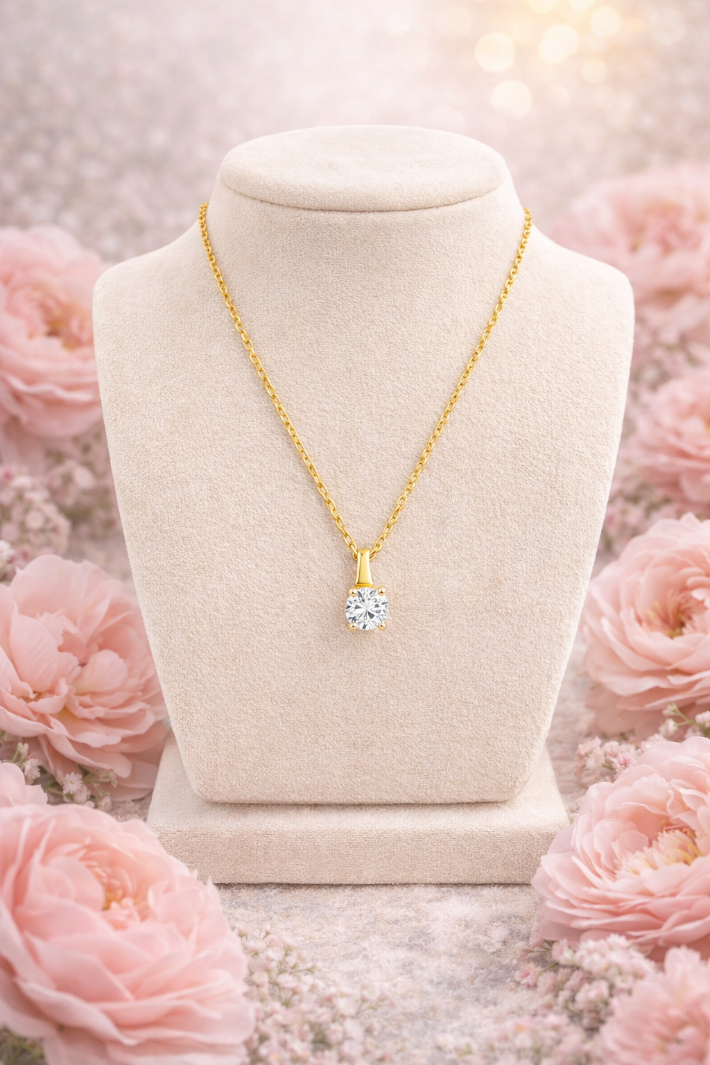 Bijou en or 375 avec oxyde de zirconium